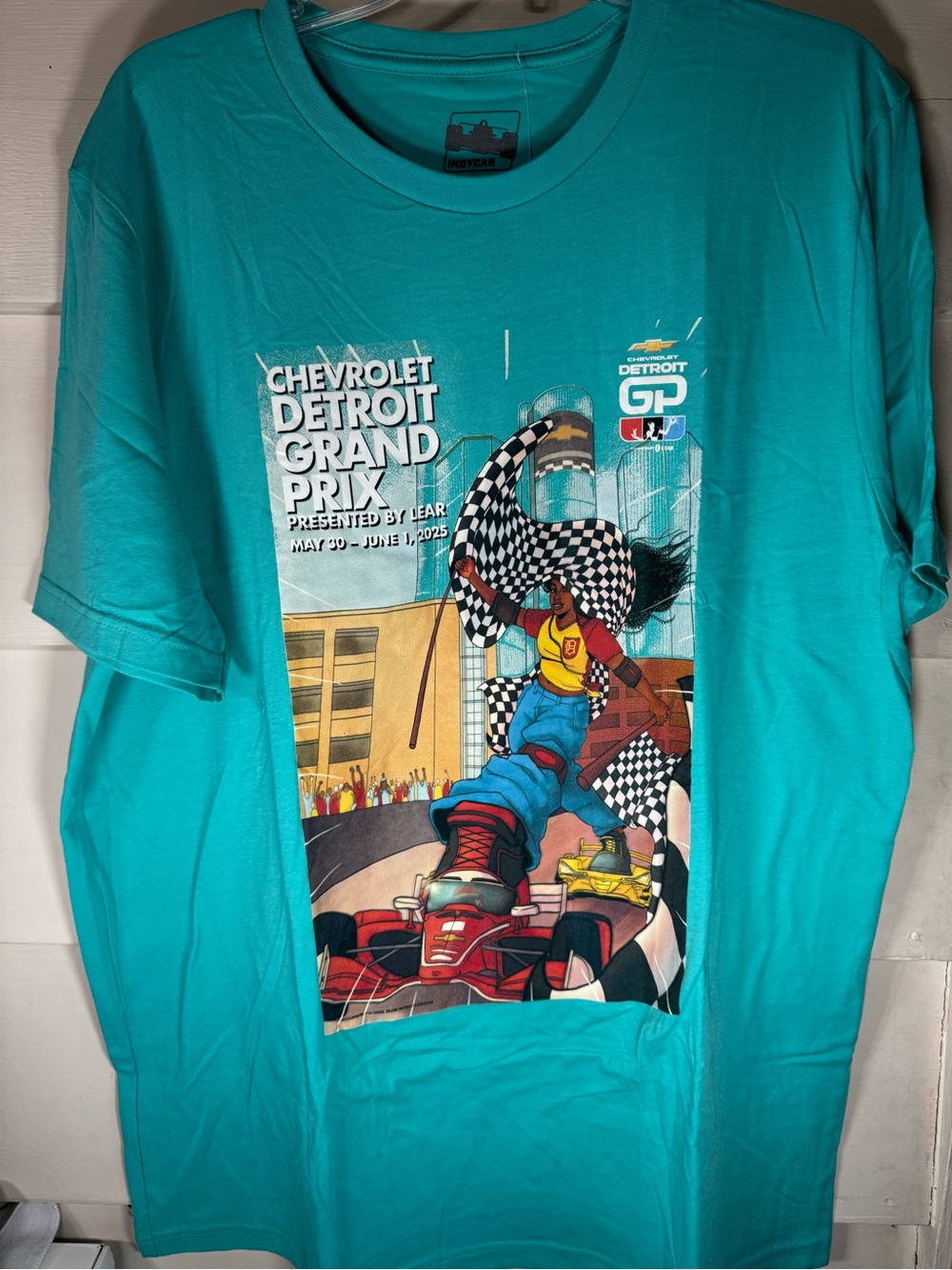 Detroit Grand Prix Teal Graphic Tee - Men